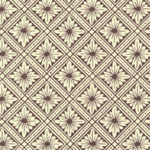 Small Brown Star Flower Print Italian Paper ~ Carta Varese Italy